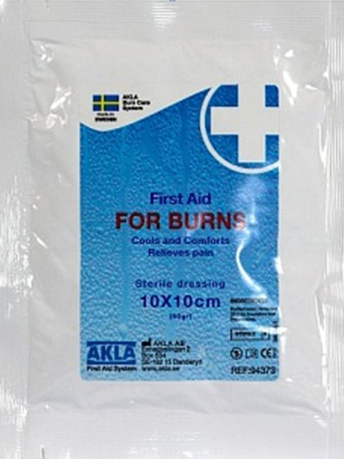 Перша допомога ПРИ ОПІКАХ Стерильна пов'язка 10х10 см (cm) (50 г (g))